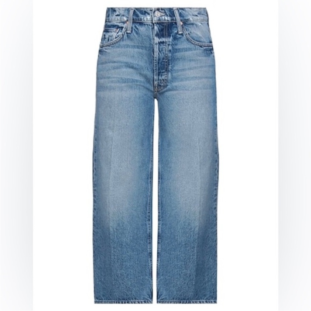 MOTHER Straight Leg Jeans in Light Blue Wash